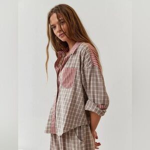 Urban Outfitters Out From Under Noah Spliced Pajama Top